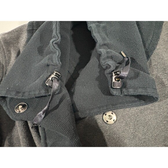 Lululemon Gratitude Wrap Jacket Womens Gray Snap Up Sweater Grunge Punk Sz 4 - Picture 7 of 14